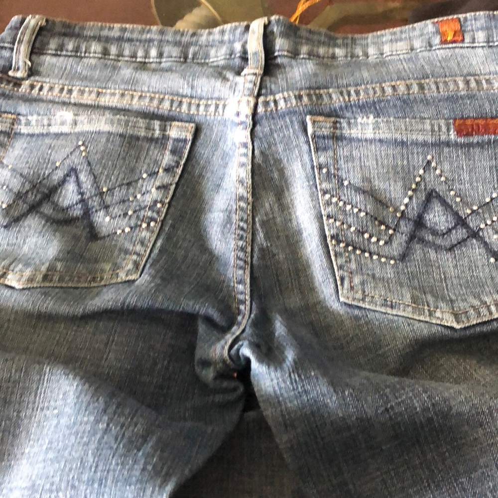 Seven jean all man kind with silver stones size 28